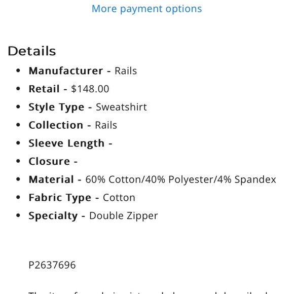 Rails Marlo Ivory Gradient Tiger Stripe sweatshirt cozy Fall Winter - Picture 11 of 11